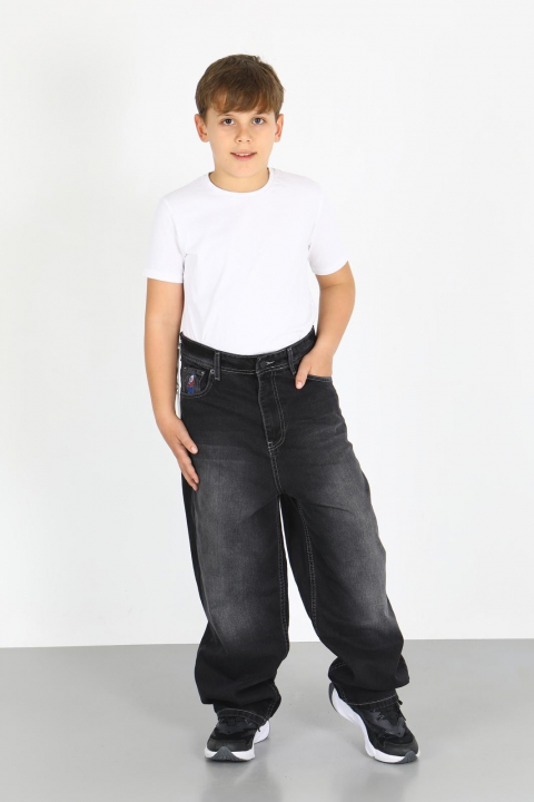 BIG BOY JUNIOR Детские джинсы СКЕЙТЕР 105 siyah-Kim