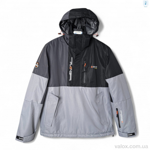 Чоловічі куртка оптом (s24039-22 l.grey-grey-black)