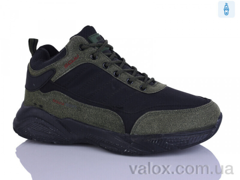 Чоловічі кросівки оптом (3113 чорний/хакі)