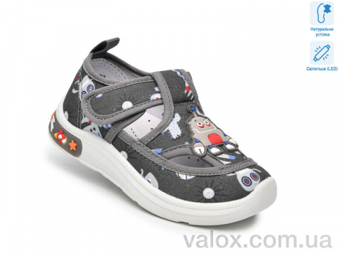 Дитячі капці оптом (t60020f led)