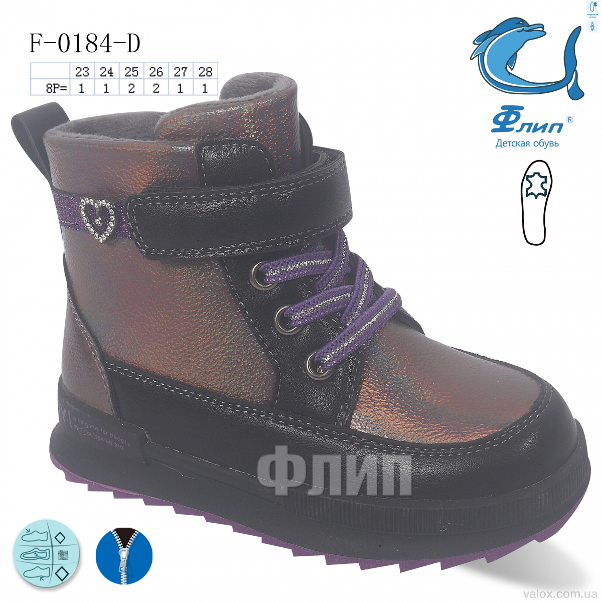 Дитячі черевики оптом (f-0184-d)