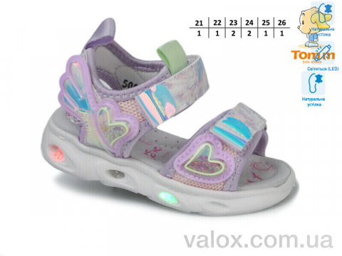Дитячі босоніжки оптом (50985b led)