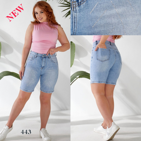 Женские джинсовые шорты LIANA полубатал 443