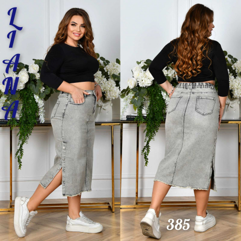 Жіноча джинсова спідниця LIANA  батал 385