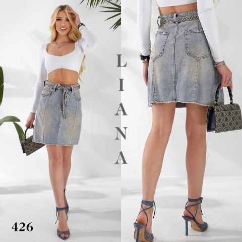 Женская джинсовая юбка LIANA норма 426