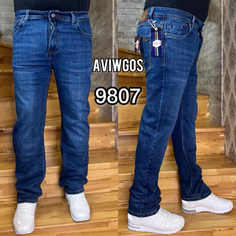 Чоловічі класичні джинси AVIWGOS норма 9807