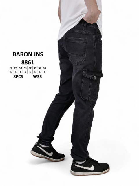 Чоловічі джинси джогери-карго BARON JNS юніори 8861 оптом