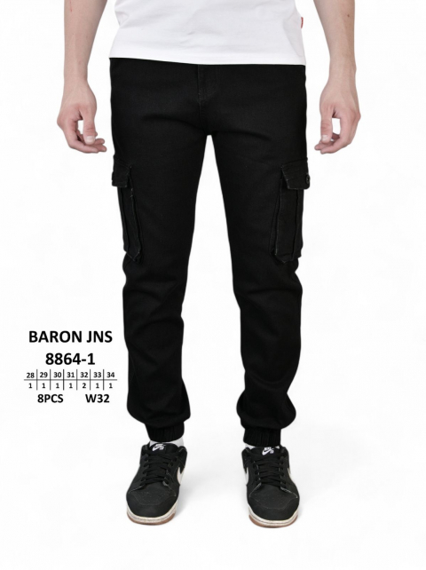 Мужские джинсы джогеры-карго BARON JNS юниоры 8864-1 оптом