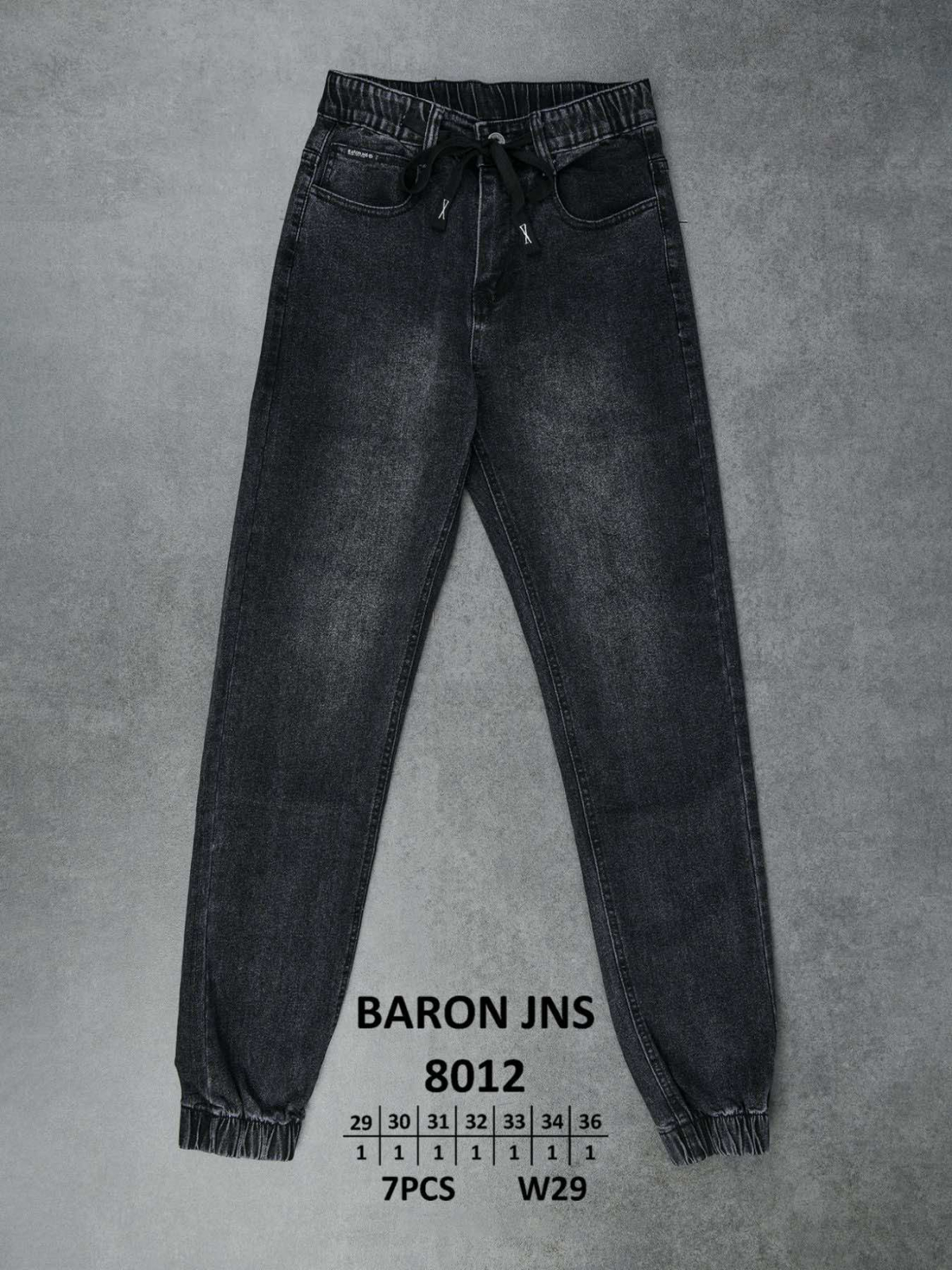 Мужские джинсы джогеры BARON JNS норма 8012 оптом