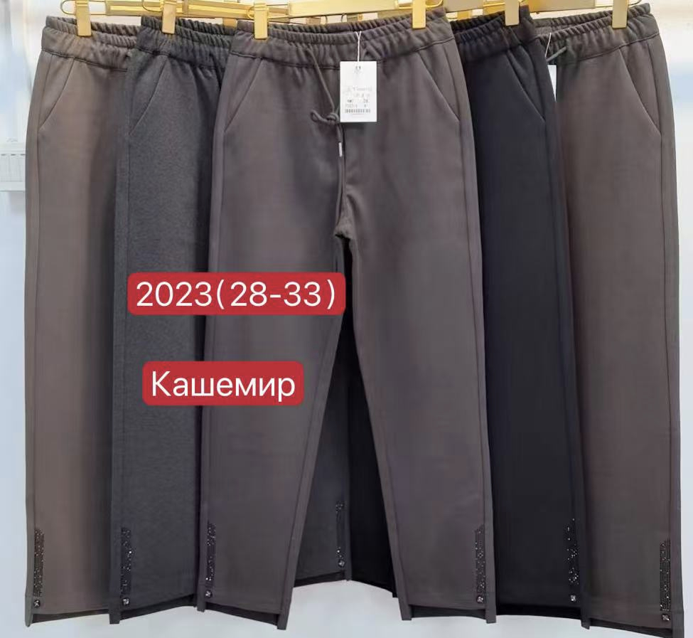 Жіночі кашемірові штани МОМ YIMEITE напівбатал Y2023 гуртом