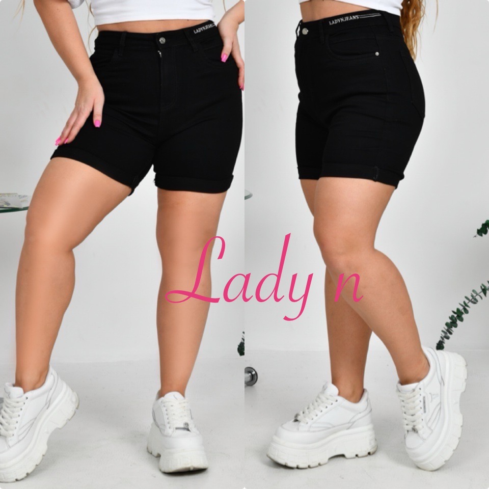 Жіночі джинсові шорти короткі LADY N батал 1897-1 гуртом