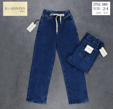 Дитячі джинси ТРУБИ (WIDE LEG) BARON JNS дівчинка 283 гуртом