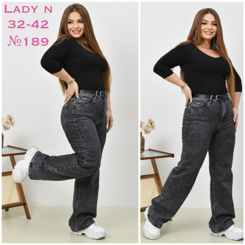 Женские джинсы ТРУБЫ (WIDE LEG) LADY N супер батал 189 оптом