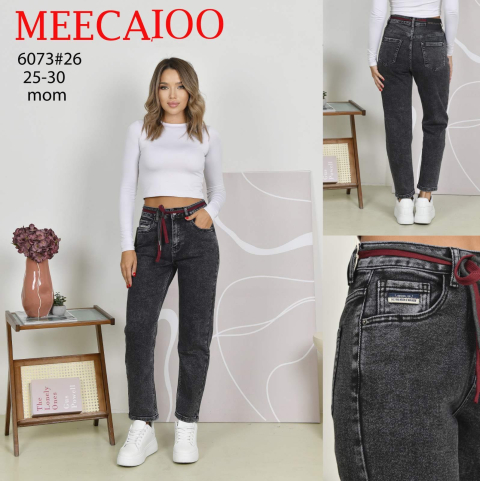 Джинси мом MEECAIOO норма 6073 гуртом