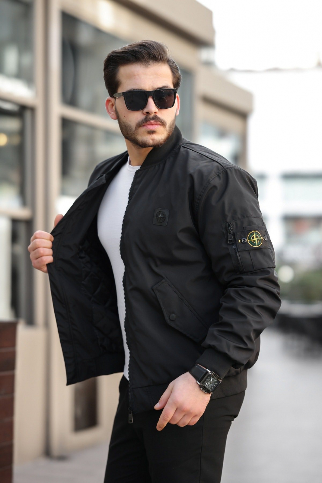 STONE ISLAND Чоловічий бомбер 001