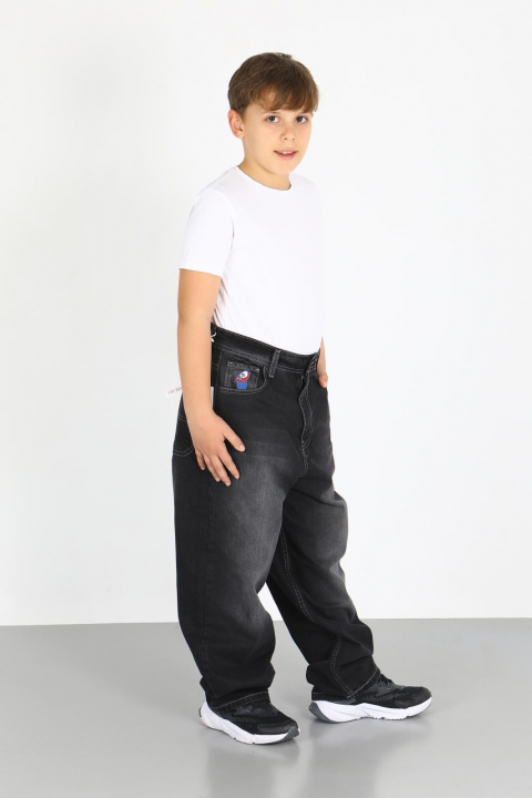 BIG BOY JUNIOR Детские джинсы СКЕЙТЕР 105 siyah-Kim