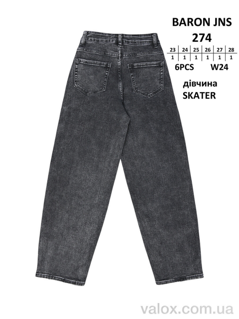 Дитячі джинси оптом (274 skater)
