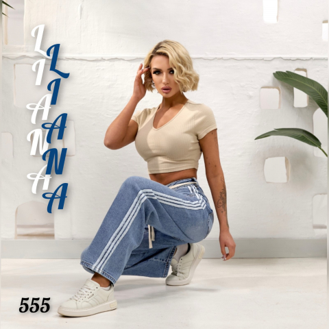 Женские джинсы БАГГИ LIANA норма 555 оптом