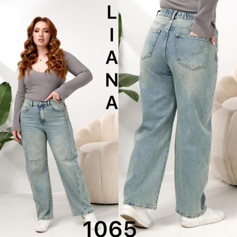 Женские джинсы БАГГИ LIANA батал 1065 оптом