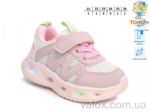 Дитячі кросівки оптом (t60052b led)