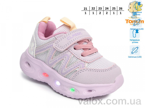 Дитячі кросівки оптом (t60052c led)