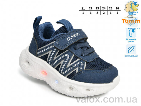 Дитячі кросівки оптом (t60052h led)