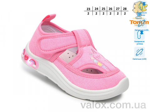 Дитячі капці оптом (t60015a led)