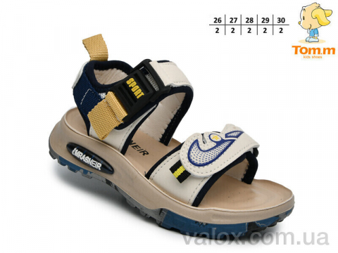 Дитячі сандалі оптом (b2939 беж-синій)