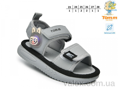 Дитячі босоніжки оптом (t65074e led)