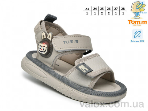 Дитячі босоніжки оптом (t65074h led)