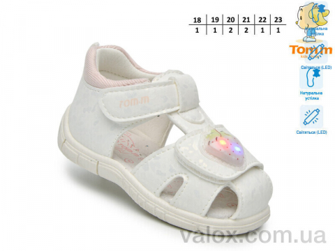 Дитячі босоніжки оптом (t65095c led)