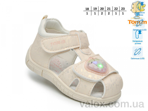Дитячі босоніжки оптом (t65095d led)