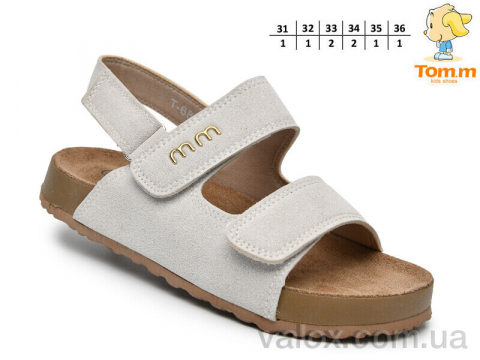 Дитячі босоніжки оптом (t68063 grey)