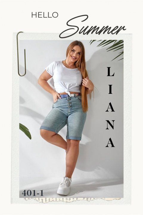 Жіночі джинсові шорти LIANA батал 401-1