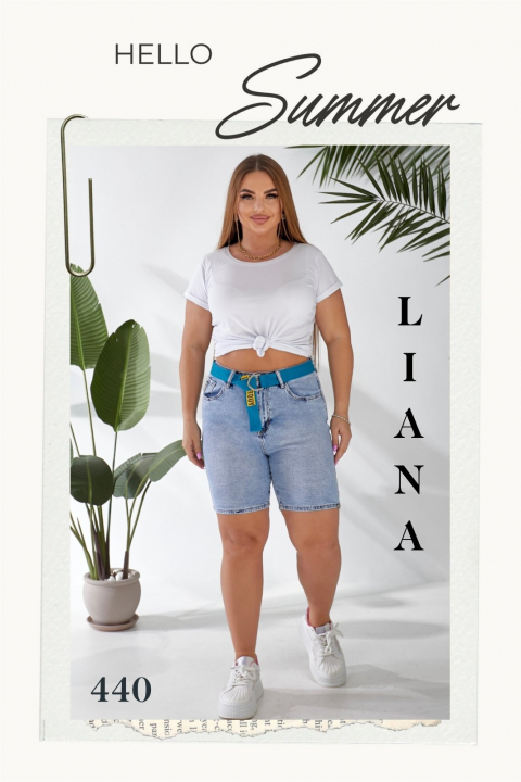 Жіночі джинсові шорти LIANA батал 440