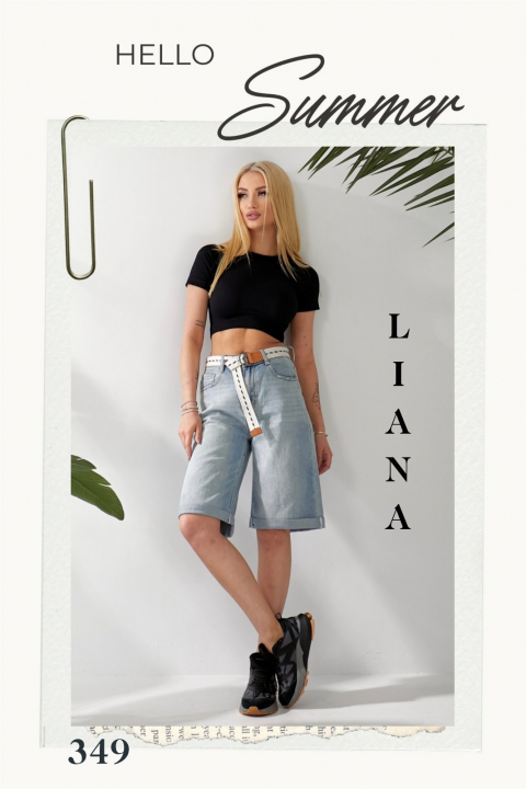 Женские джинсовые шорты бермуди LIANA норма 349