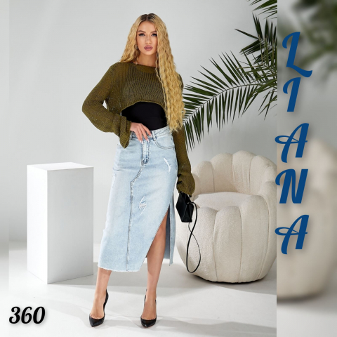 Жіноча джинсова спідниця LIANA норма 360