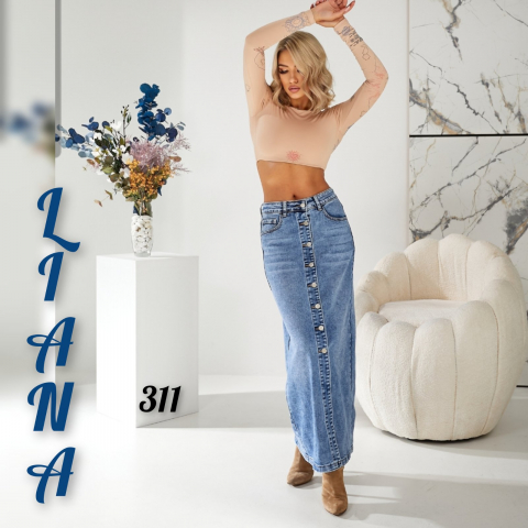 Жіноча джинсова спідниця LIANA норма 311