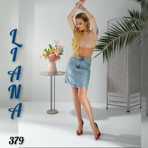 Жіноча джинсова спідниця LIANA норма 379
