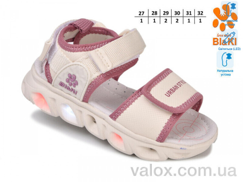Дитячі босоніжки оптом (01405f led)