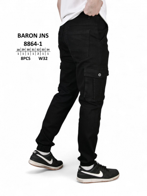 Мужские джинсы джогеры-карго BARON JNS юниоры 8864-1 оптом