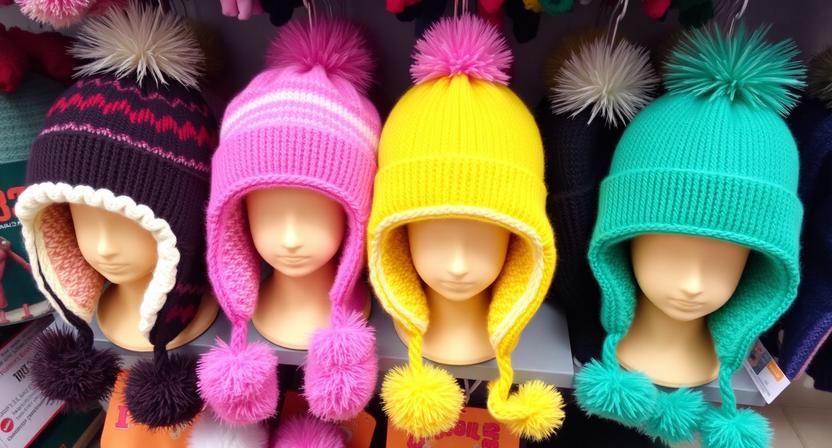 Детские зимние шапки оптом