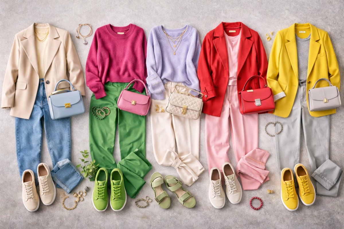 Как правильно сочетать цвета в гардеробе